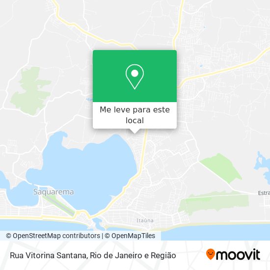 Rua Vitorina Santana mapa