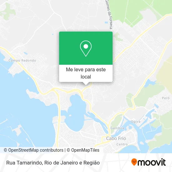 Rua Tamarindo mapa