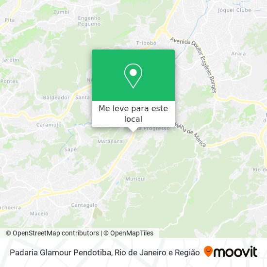 Padaria Glamour Pendotiba mapa