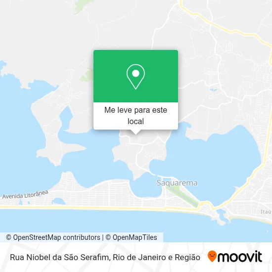 Rua Niobel da São Serafim mapa