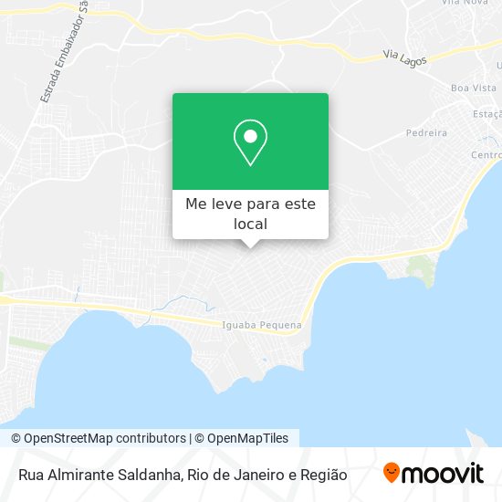 Rua Almirante Saldanha mapa