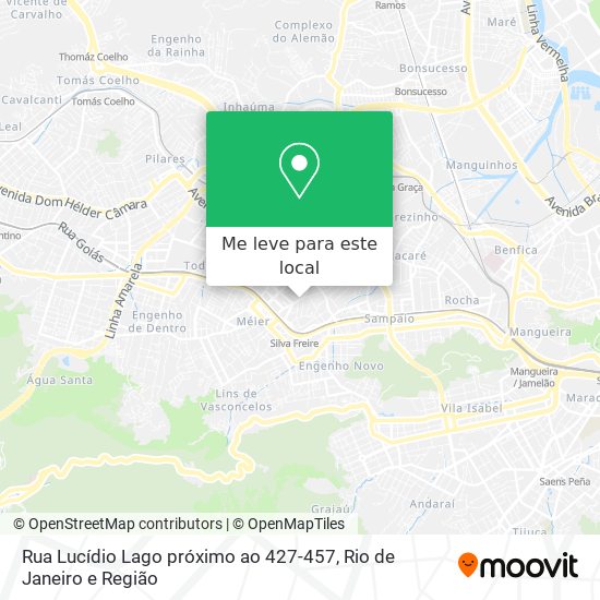 Rua Lucídio Lago próximo ao 427-457 mapa