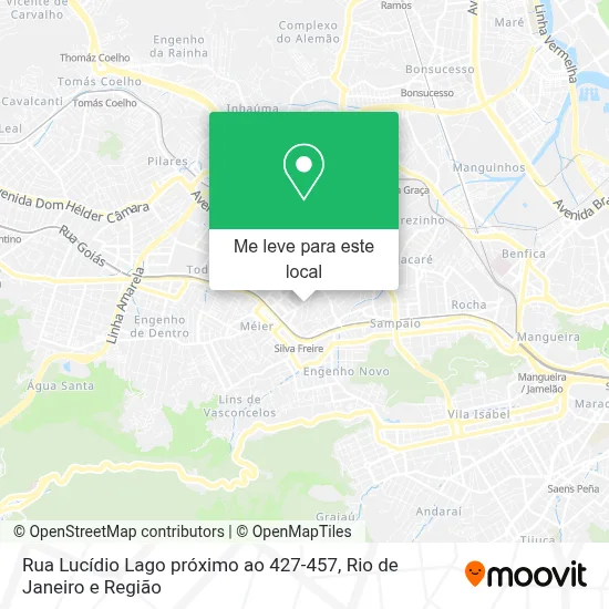 Rua Lucídio Lago próximo ao 427-457 mapa