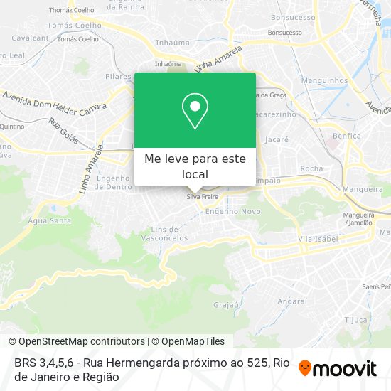 BRS 3,4,5,6 - Rua Hermengarda próximo ao 525 mapa