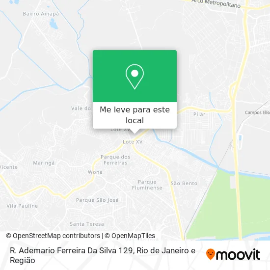 R. Ademario Ferreira Da Silva 129 mapa