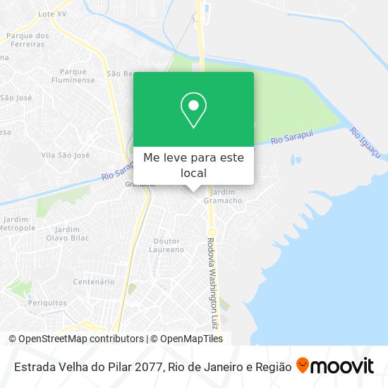 Estrada Velha do Pilar 2077 mapa