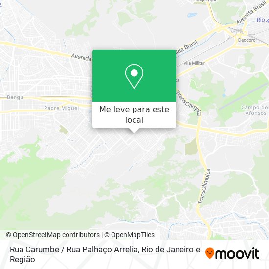 Rua Carumbé / Rua Palhaço Arrelia mapa