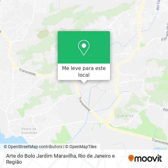 Arte do Bolo Jardim Maravilha mapa