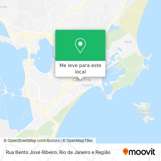 Rua Bento José Ribeiro mapa