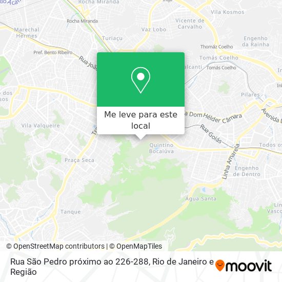 Rua São Pedro próximo ao 226-288 mapa