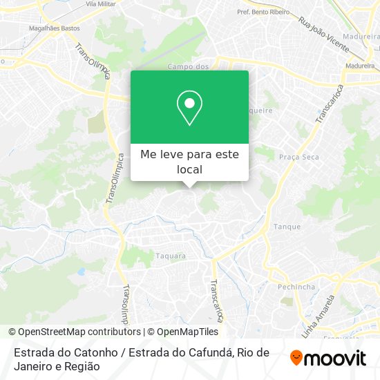 Estrada do Catonho / Estrada do Cafundá mapa