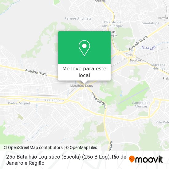 25o Batalhão Logístico (Escola) (25o B Log) mapa