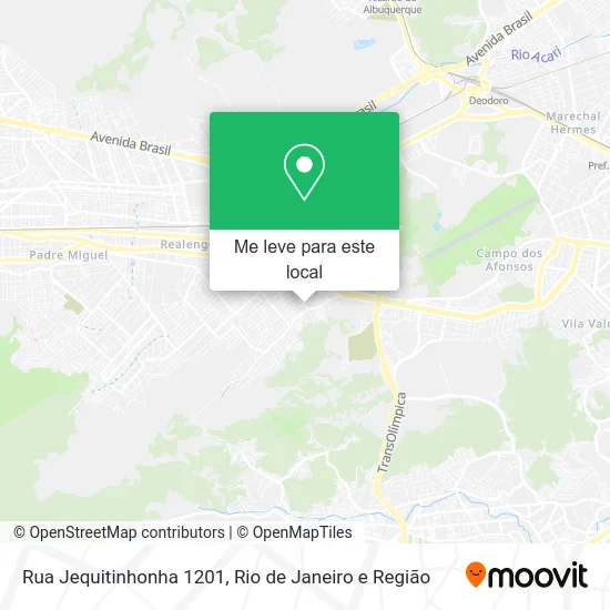 Rua Jequitinhonha 1201 mapa
