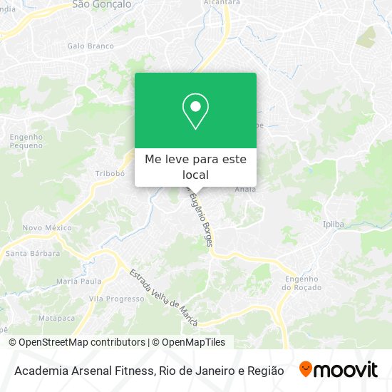 Academia Arsenal Fitness mapa