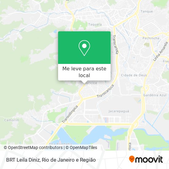 BRT Leila Diniz mapa