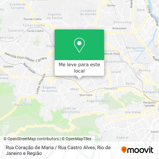 Rua Coração de Maria / Rua Castro Alves mapa