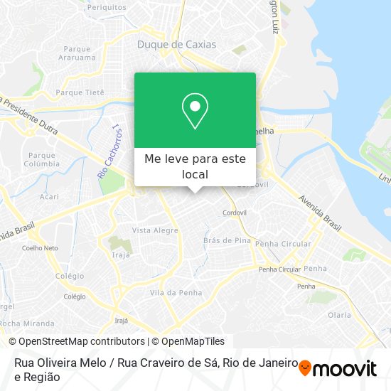 Rua Oliveira Melo / Rua Craveiro de Sá mapa