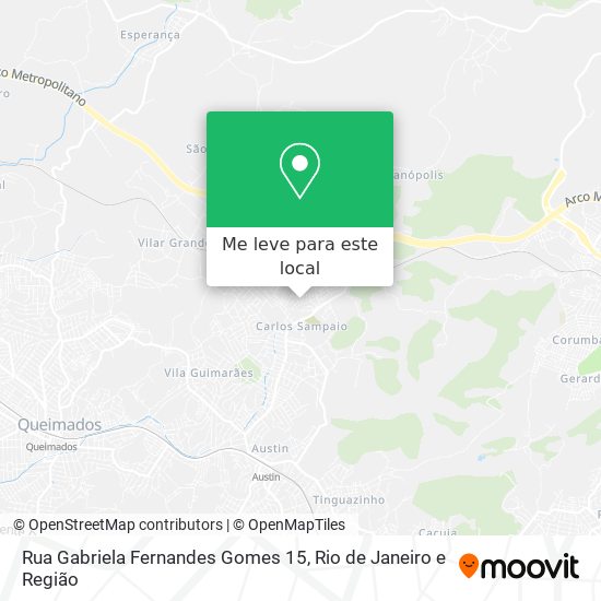 Rua Gabriela Fernandes Gomes 15 mapa