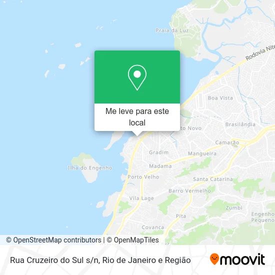 Rua Cruzeiro do Sul s/n mapa