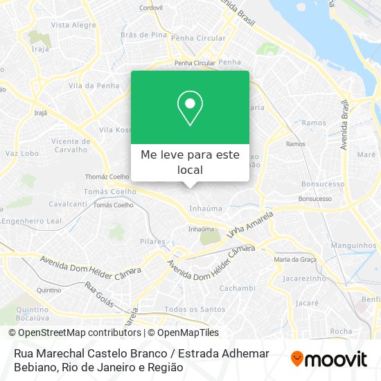 Rua Marechal Castelo Branco / Estrada Adhemar Bebiano mapa