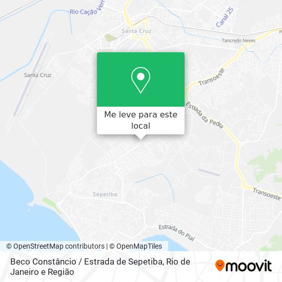 Beco Constâncio / Estrada de Sepetiba mapa