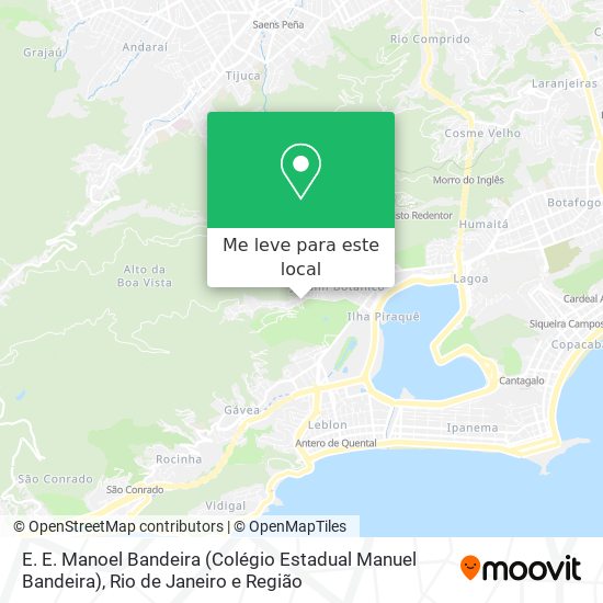 E. E. Manoel Bandeira (Colégio Estadual Manuel Bandeira) mapa