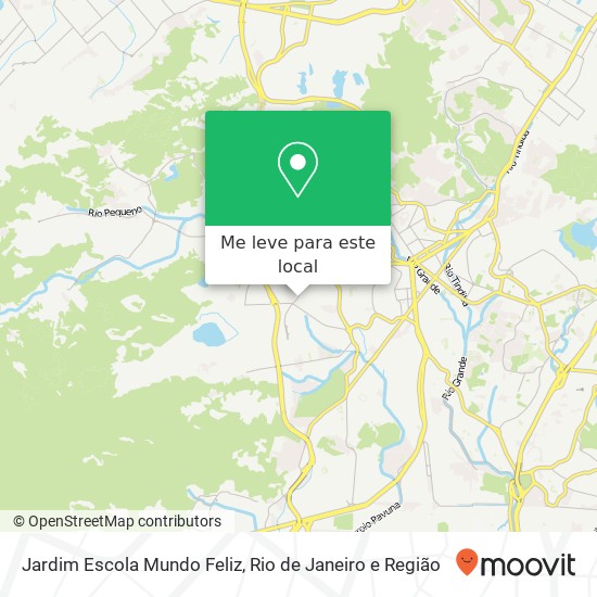 Jardim Escola Mundo Feliz mapa