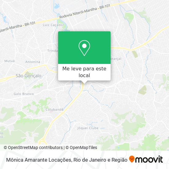 Mônica Amarante Locações mapa