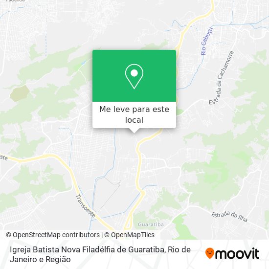 Igreja Batista Nova Filadélfia de Guaratiba mapa