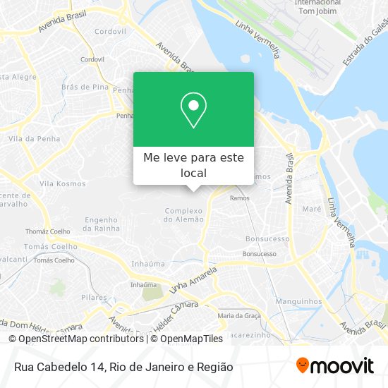 Rua Cabedelo 14 mapa