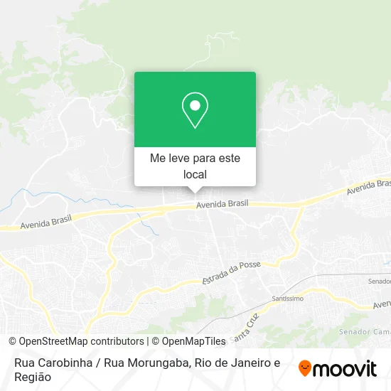Rua Carobinha / Rua Morungaba mapa