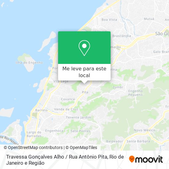 Travessa Gonçalves Alho / Rua Antônio Pita mapa