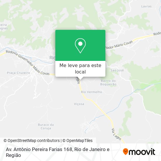 Av. Antônio Pereira Farias 168 mapa