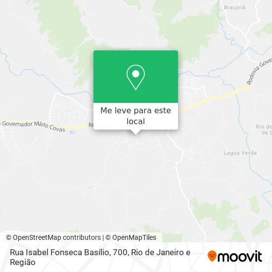 Rua Isabel Fonseca Basílio, 700 mapa