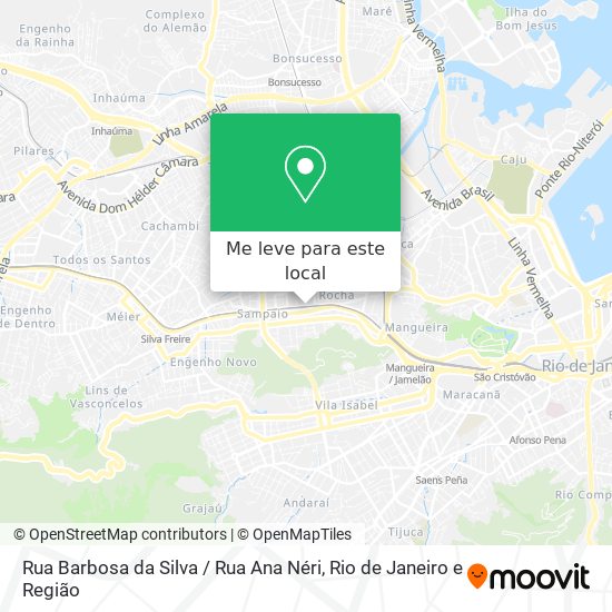 Rua Barbosa da Silva / Rua Ana Néri mapa