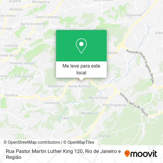 Rua Pastor Martin Luther King 120 mapa