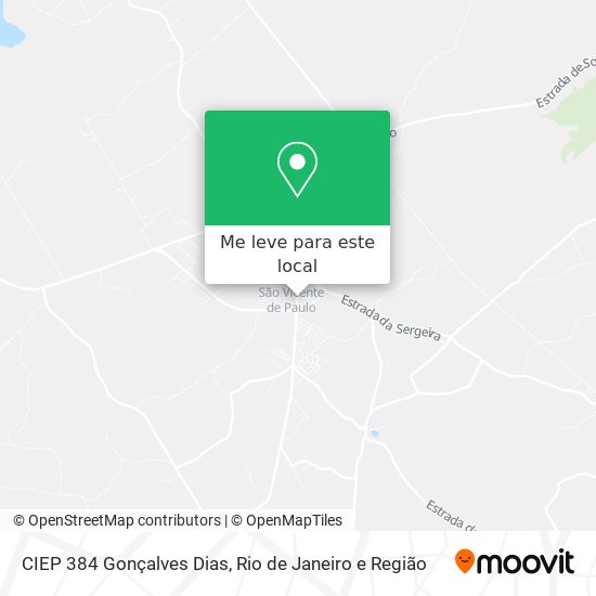 CIEP 384 Gonçalves Dias mapa