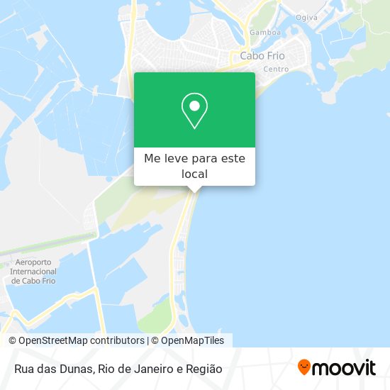Rua das Dunas mapa