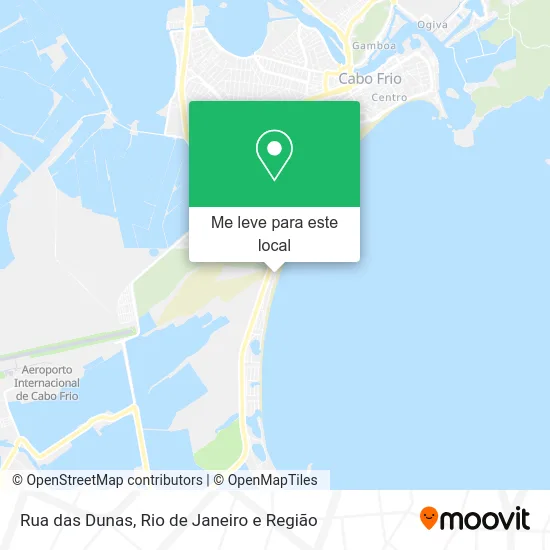 Rua das Dunas mapa