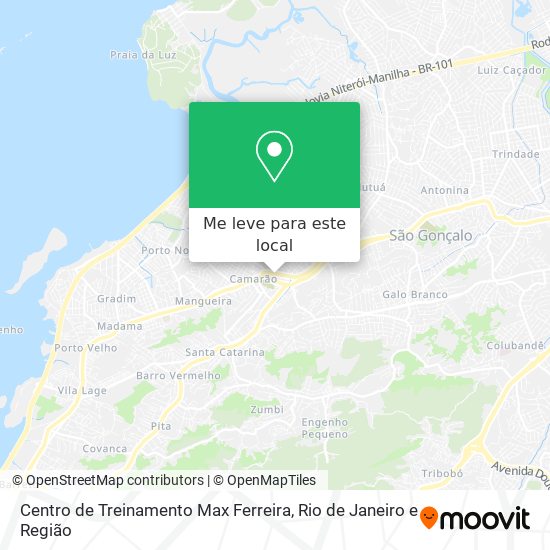 Centro de Treinamento Max Ferreira mapa