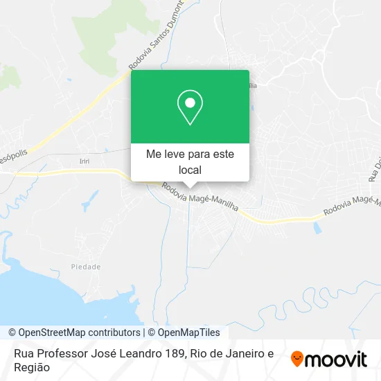 Rua Professor José Leandro 189 mapa