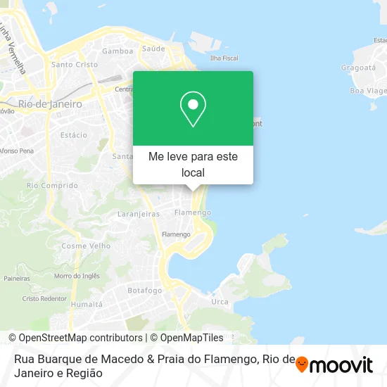 Rua Buarque de Macedo & Praia do Flamengo mapa