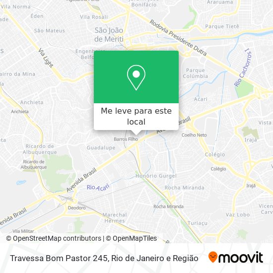 Travessa Bom Pastor 245 mapa