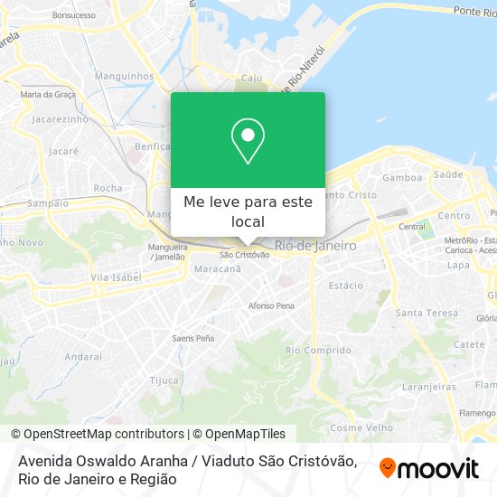 Avenida Oswaldo Aranha / Viaduto São Cristóvão mapa