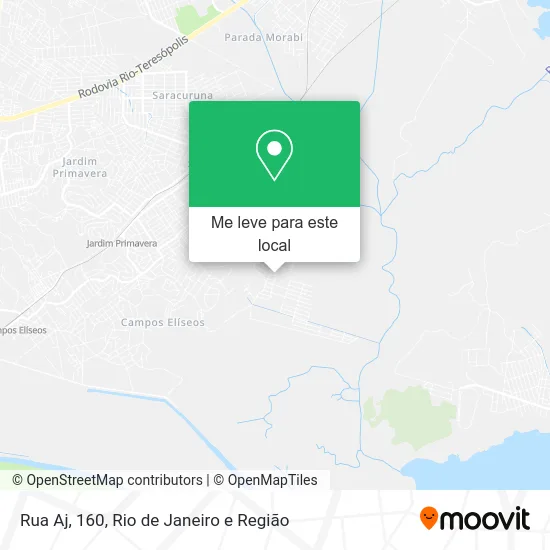 Rua Aj, 160 mapa