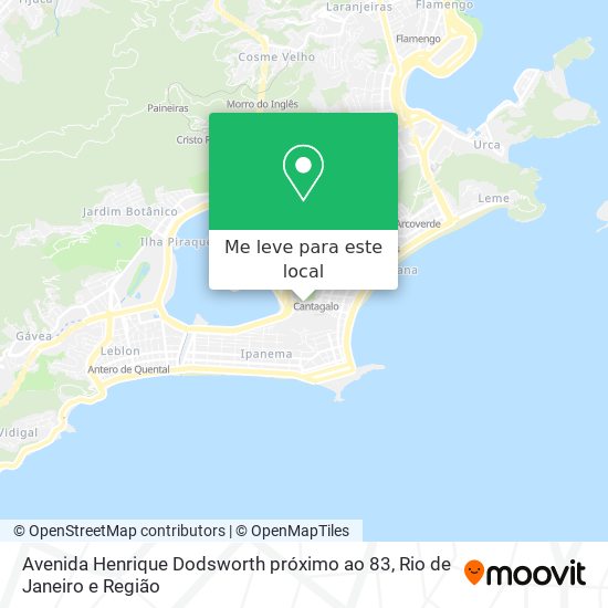 Avenida Henrique Dodsworth próximo ao 83 mapa
