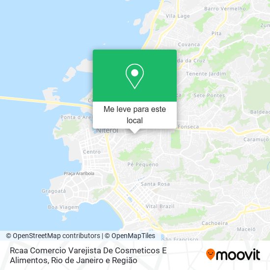 Rcaa Comercio Varejista De Cosmeticos E Alimentos mapa