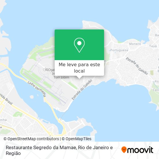 Restaurante Segredo da Mamae mapa