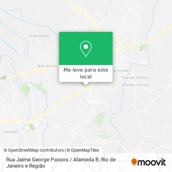 Rua Jaime George Passos / Alameda B mapa
