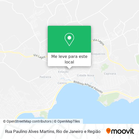Rua Paulino Alves Martins mapa